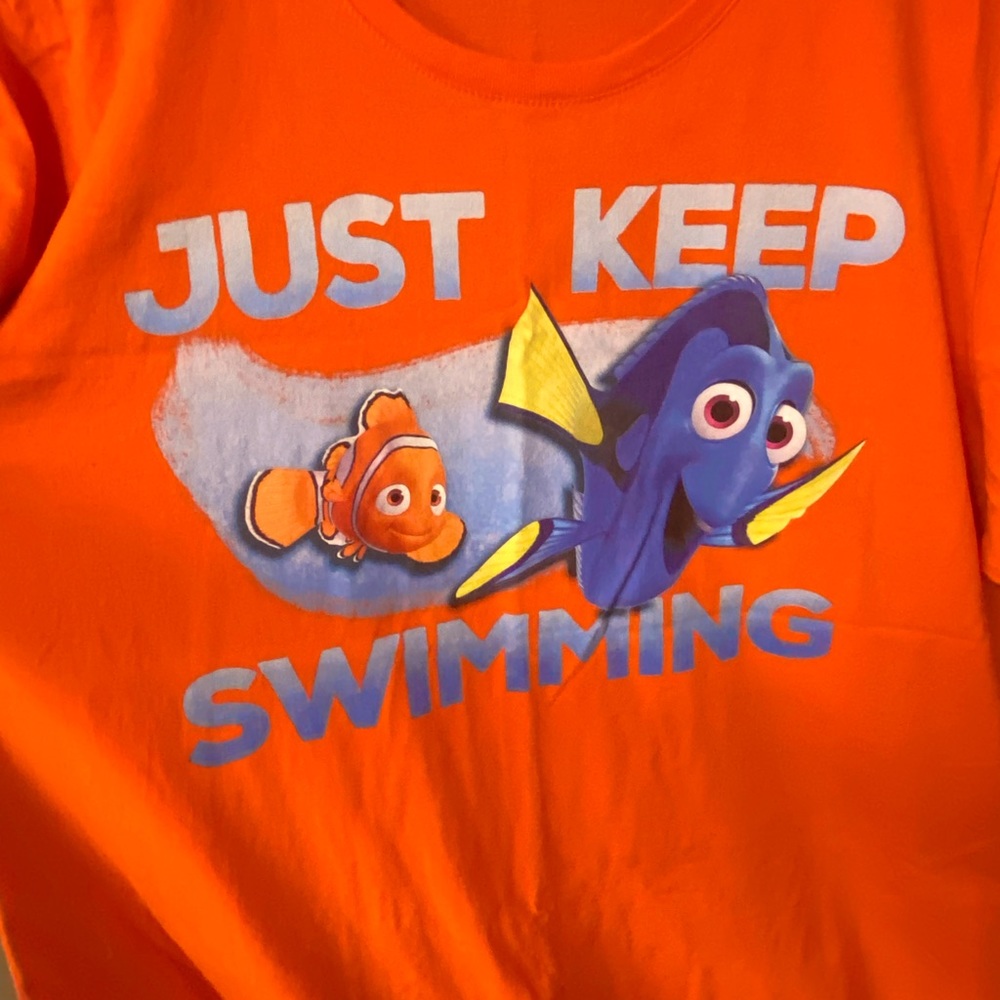 Disney Pixar Finding Nemo Bright Orange Tee: Size XXL